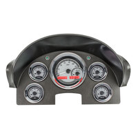 Dakota Digital Gauge Kit 1960 For Ford Analog Silver Background Alloy Style Face Red Display VHX-56F-S-R