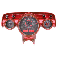 Dakota Digital Gauge Kit 1964 For Chevrolet Analog Carbon Fiber Background Alloy Style Face Red Display VHX-57C-C-R