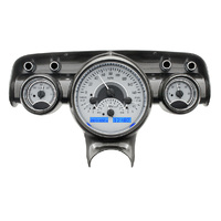 Dakota Digital Gauge Kit 1960 For Chevrolet Analog Silver Background Alloy Style Face Blue Display VHX-57C-S-B