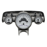 Dakota Digital Gauge Kit 1962 For Chevrolet Analog Silver Background Alloy Style Face White Display VHX-57C-S-W