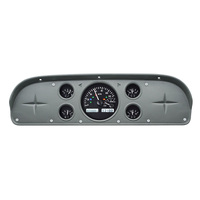 Dakota Digital Gauge Kit 1957- 60 For Ford Pickup & 1961- 67 Econoline Van Analog Black Background Alloy Style Face White Display VHX-57F-PU-K-W