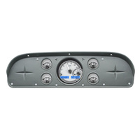 Dakota Digital Gauge Kit 1957- 60 For Ford Pickup & 1961- 67 Econoline Van Analog Silver Background Alloy Style Face Blue Display VHX-57F-PU-S-B