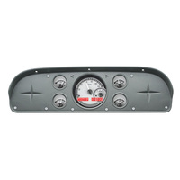 Dakota Digital Gauge Kit 1957- 60 For Ford Pickup & 1961- 67 Econoline Van Analog Silver Background Alloy Style Face Red Display VHX-57F-PU-S-R