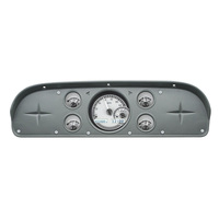 Dakota Digital Gauge Kit 1957- 60 For Ford Pickup & 1961- 67 Econoline Van Analog Silver Background Alloy Style Face White Display VHX-57F-PU-S-W