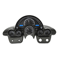 Dakota Digital Gauge Kit 1958- 62 For Chevrolet Corvette Analog Black Background Alloy Style Face Blue Display VHX-58C-VET-K-B