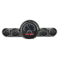 Dakota Digital Gauge Kit 1959- 60 For Chevrolet For Impala/ El Camino Analog Black Background Alloy Style Face Red Display VHX-59C-IMP-K-R