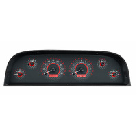 Dakota Digital Gauge Kit 1960- 63 For Chevrolet Pickup Analog Carbon Fiber Background Alloy Style Face Red Display VHX-60C-PU-C-R