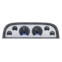 Dakota Digital Gauge Kit 1960- 63 For Chevrolet Pickup Analog Silver Background Alloy Style Face Blue Display VHX-60C-PU-S-B