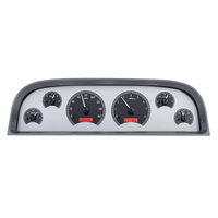 Dakota Digital Gauge Kit 1960- 63 For Chevrolet Pickup Analog Silver Background Alloy Style Face Red Display VHX-60C-PU-S-R