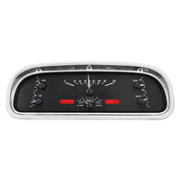 Dakota Digital Gauge Kit 1960- 63 For Ford Falcon and Ranchero Analog Black Background Alloy Style Face Red Display VHX-60F-FAL-K-R