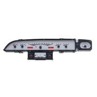 Dakota Digital Gauge Kit 1964 For Ford Galaxie Analog Silver Background Alloy Style Face Red Display VHX-60F-GAL-S-R