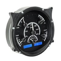 Dakota Digital Gauge Kit 1961- 66 For Ford Pickup Analog Black Background Alloy Style Face Blue Display VHX-61F-PU-K-B