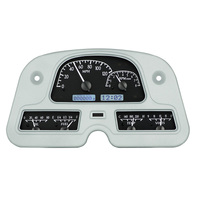 Dakota Digital Gauge Kit 1962- 84 For Toyota FJ42 Analog Black Background Alloy Style Face White Display VHX-62T-FJ-K-W