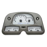 Dakota Digital Gauge Kit 1962- 84 For Toyota FJ45 Analog Silver Background Alloy Style Face White Display VHX-62T-FJ-S-W