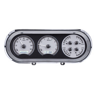 Dakota Digital Gauge Kit 1963- 65 For Chevrolet For Nova Analog Silver Background Alloy Style Face White Display VHX-63C-NOV-S-W