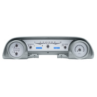 Dakota Digital Gauge Kit 1963- 64 For Ford Galaxie Analog Silver Background Alloy Style Face Blue Display VHX-63F-GAL-S-B