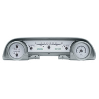 Dakota Digital Gauge Kit 1963- 64 For Ford Galaxie Analog Silver Background Alloy Style Face White Display VHX-63F-GAL-S-W