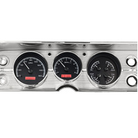 Dakota Digital Gauge Kit 1964- 65 For Chevrolet For Chevelle/ El Camino Analog Black Background Alloy Style Face Red Display VHX-64C-CVL-K-R