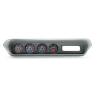 Dakota Digital Gauge Kit 1964- 67 For Pontiac GTO/ LeMans/ Tempest Analog Carbon Fiber Background Alloy Style Face Red Display VHX-64P-GTO-C-R