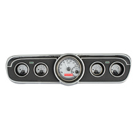 Dakota Digital Gauge Kit 1965- 66 For Ford For Mustang Analog Silver Background Alloy Style Face Red Display VHX-65F-MUS-S-R