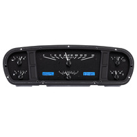 Dakota Digital Gauge Analong 1965-66 For Ford Custom Cab Truck VHX System Black Alloy Style Face Blue Display Each VHX-65F-PU-K-B