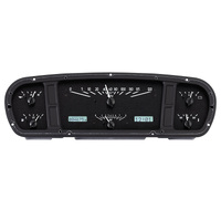 Dakota Digital Gauge Analong 1965-66 For Ford Custom Cab Truck VHX System Black Alloy Style Face White Display Each VHX-65F-PU-K-W