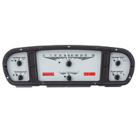 Dakota Digital Gauge Analong 1965-66 For Ford Custom Cab Truck VHX System Silver Alloy Style Face Red Display Each VHX-65F-PU-S-R