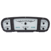 Dakota Digital Gauge Analong 1965-66 For Ford Custom Cab Truck VHX System Silver Alloy Style Face White Display Each VHX-65F-PU-S-W