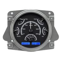 Dakota Digital Gauge Kit 1966- 77 For Ford Bronco Analog Black Background Alloy Style Face Blue Display VHX-66F-BRO-K-B