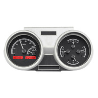 Dakota Digital Gauge Kit 1966- 67 Oldsmobile Cutlass Analog Black Background Alloy Style Face Red Display VHX-66O-CUT-K-R