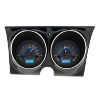 Dakota Digital Gauge Kit 1967- 68 For Camaro/ For Firebird Analog Carbon Fiber Background Alloy Style Face Blue Display VHX-67C-CAM-C-B