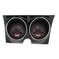 Dakota Digital Gauge Kit 1967- 68 For Camaro/ For Firebird Analog Carbon Fiber Background Alloy Style Face Red Display VHX-67C-CAM-C-R