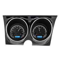 Dakota Digital Gauge Kit 1967- 68 For Camaro/ For Firebird Analog Black Background Alloy Style Face Blue Display VHX-67C-CAM-K-B