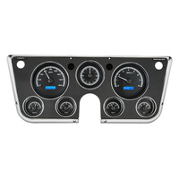 Dakota Digital Gauge Kit 1967- 72 For Chevrolet/ GMC Analog Black Background Alloy Style Face Blue Display VHX-67C-PA-K-B