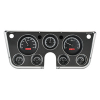 Dakota Digital Gauge Kit 1967- 72 For Chevrolet/ GMC Analog Black Background Alloy Style Face Red Display VHX-67C-PA-K-R