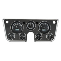 Dakota Digital Gauge Kit 1967- 72 For Chevrolet/ GMC Analog Black Background Alloy Style Face White Display VHX-67C-PA-K-W