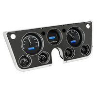 Dakota Digital Gauge Kit 1967- 72 For Chevrolet/ GMC Digital Black Background Alloy Style Face Blue Display VHX-67C-PU-K-B