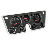 Dakota Digital Gauge Kit 1967- 72 For Chevrolet/ GMC Digital Black Background Alloy Style Face Red Display VHX-67C-PU-K-R