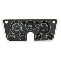 Dakota Digital Gauge Kit 1967- 72 For Chevrolet/ GMC Digital Black Background Alloy Style Face White Display VHX-67C-PU-K-W