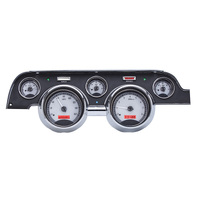 Dakota Digital Gauge Kit 1967- 68 For Ford For Mustang Analog Silver Background Alloy Style Face Red Display VHX-67F-MUS-S-R