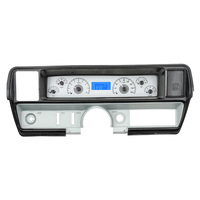 Dakota Digital Gauge Kit 1968- 69 For Buick Skylark Analog Silver Background Alloy Style Face Blue Display VHX-68B-SKY-S-B