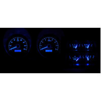 Dakota Digital Gauge Kit 1968 For Camaro with Console Analog Carbon Fiber Background Alloy Style Face Blue Display VHX-68C-CAC-C-B