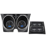 Dakota Digital Gauge Kit 1968 For Camaro with Console Analog Black Background Alloy Style Face Blue Display VHX-68C-CAC-K-B