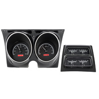 Dakota Digital Gauge Kit 1968 For Camaro with Console Analog Black Background Alloy Style Face Red Display VHX-68C-CAC-K-R