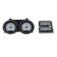 Dakota Digital Gauge Kit 1968 For Camaro with Console Analog Silver Background Alloy Style Face White Display VHX-68C-CAC-S-W