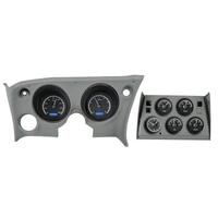 Dakota Digital Gauge Kit 1968- 77 For Chevrolet Corvette Analog Black Background Alloy Style Face Blue Display VHX-68C-VTA-K-B