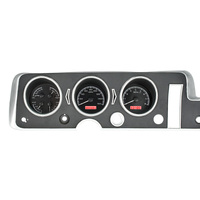 Dakota Digital Gauge Kit 1968 For Pontiac GTO/ Lemans/ Tempest Analog Black Background Alloy Style Face Red Display VHX-68P-GTO-K-R