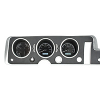 Dakota Digital Gauge Kit 1968 For Pontiac GTO/ Lemans/ Tempest Analog Black Background Alloy Style Face White Display VHX-68P-GTO-K-W