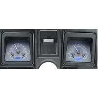 Dakota Digital Gauge Kit 1975 For Camaro Analog Carbon Fiber Background Alloy Style Face Blue Display VHX-69C-CAM-C-B