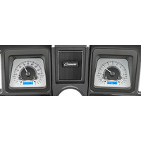 Dakota Digital Gauge Kit 1972 For Camaro Analog Silver Background Alloy Style Face Blue Display VHX-69C-CAM-S-B